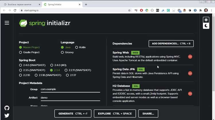 Создание REST-контроллеров на основе проекта Spring Initializer