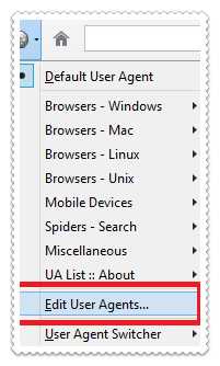 Ситуации, в которых требуется смена User Agent при работе с сайтами