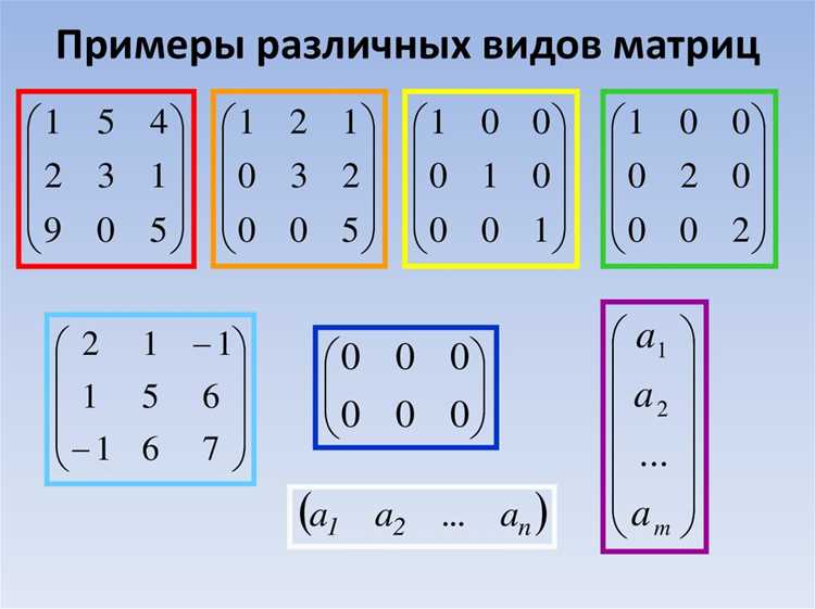 Применение матриц в решении систем линейных уравнений
