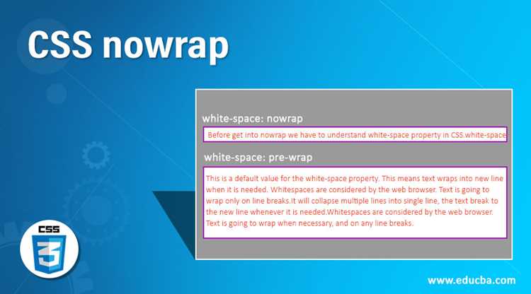 Влияние nowrap на горизонтальную прокрутку
