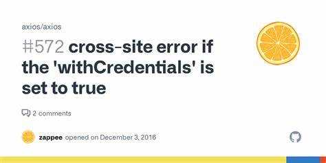 Withcredentials axios что это