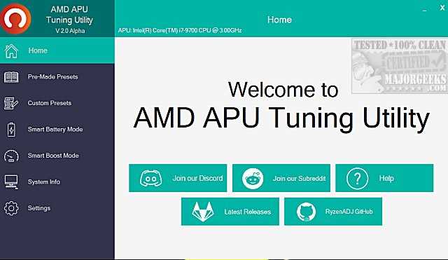 Amd apu tuning utility что это