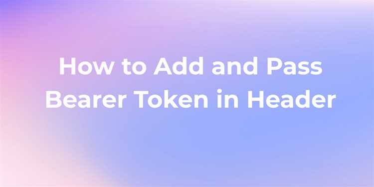 Bearer token что это Bearer token что это