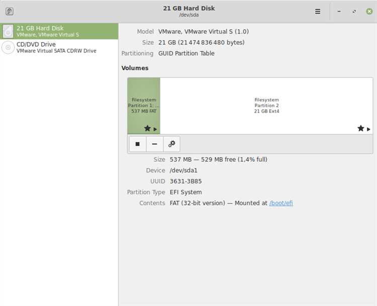 Поиск и запуск Gnome Disk Utility в средах KDE, XFCE и MATE