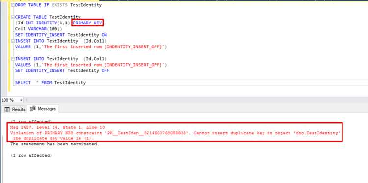 IDENTITY в SQL: назначение и принцип работы