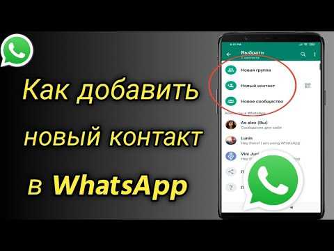 Как использовать телефонную книгу для добавления контакта в WhatsApp