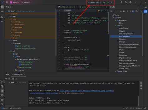 Открытие файла build.gradle в IntelliJ IDEA