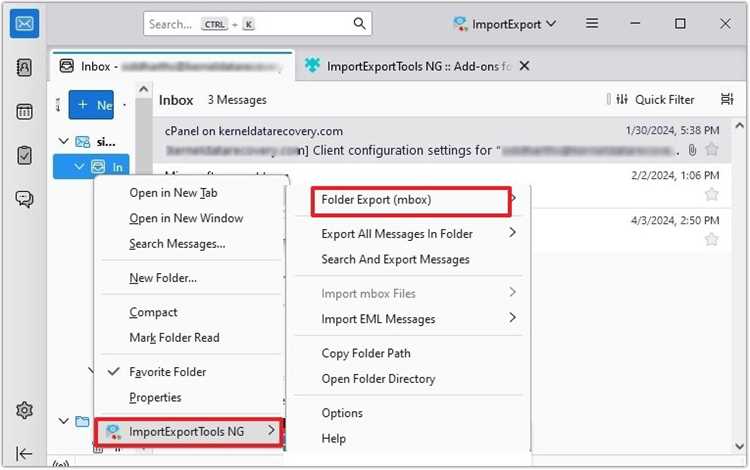 Установка и настройка дополнения ImportExportTools NG