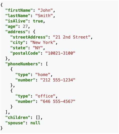 Использование служебных полей для хранения пояснений в JSON-объектах