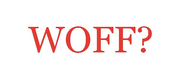 Настройка параметров конвертации в woff