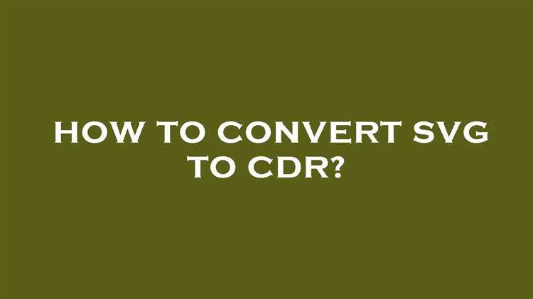 Как конвертировать svg в cdr Как конвертировать svg в cdr