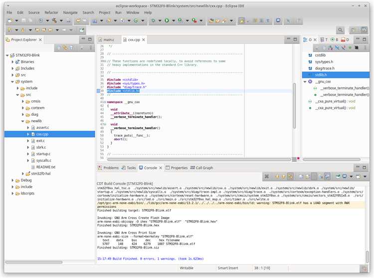 Решение типовых ошибок OpenOCD при отладке STM32 в Eclipse