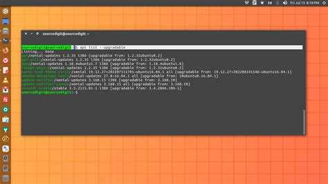 Обновление списка пакетов Ubuntu