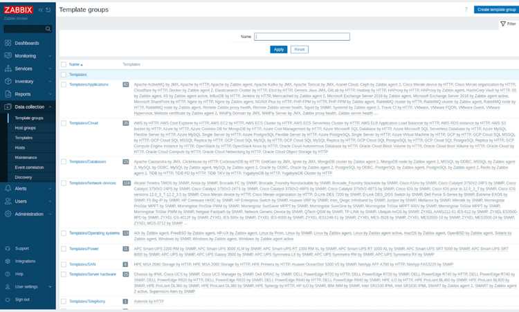 Проверка версии Zabbix Server с помощью systemctl и службы сервера