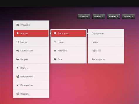 Создание горизонтального меню с помощью display: flex