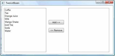 Переключение между ListBox в WPF: пошаговая реализация