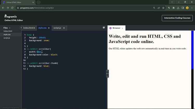 Изменение внешнего вида ползунка через CSS
