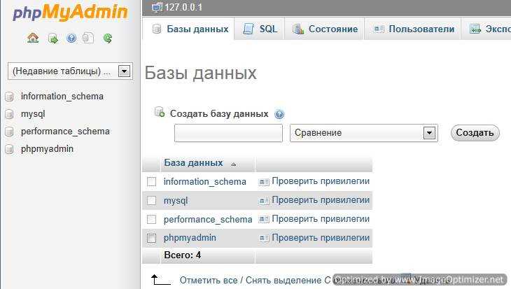 Как создать базу данных для сайта Как создать базу данных для сайта