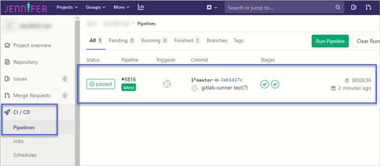 Проверка зарегистрированных GitLab Runner на сервере