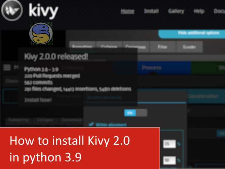 Установка Kivy через встроенный терминал PyCharm