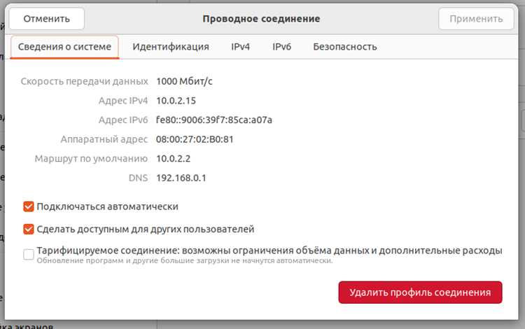 Проверка текущего состояния сетевых интерфейсов в Linux