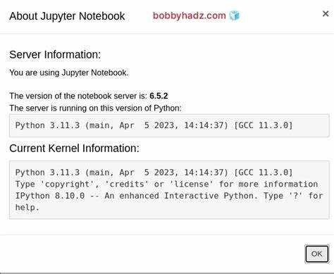 Как узнать версию питона в jupiter notebook