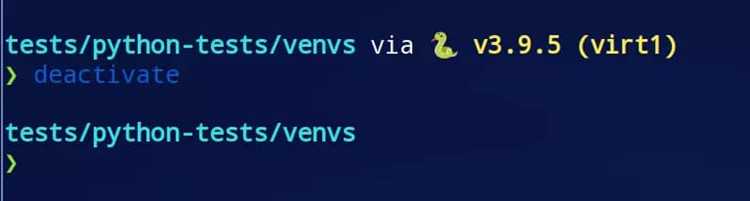 Выход из venv при работе через терминалы и IDE