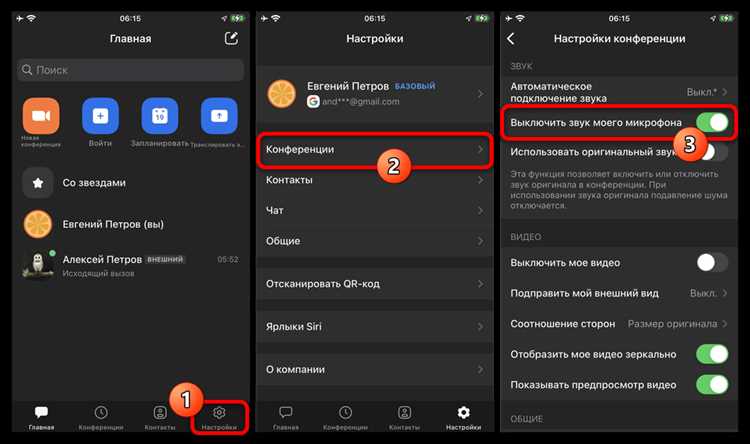 Выключение микрофона через интерфейс вебинарной платформы
