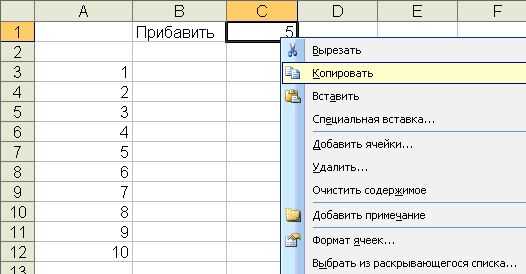 Применение функции Специальная вставка при работе с формулами