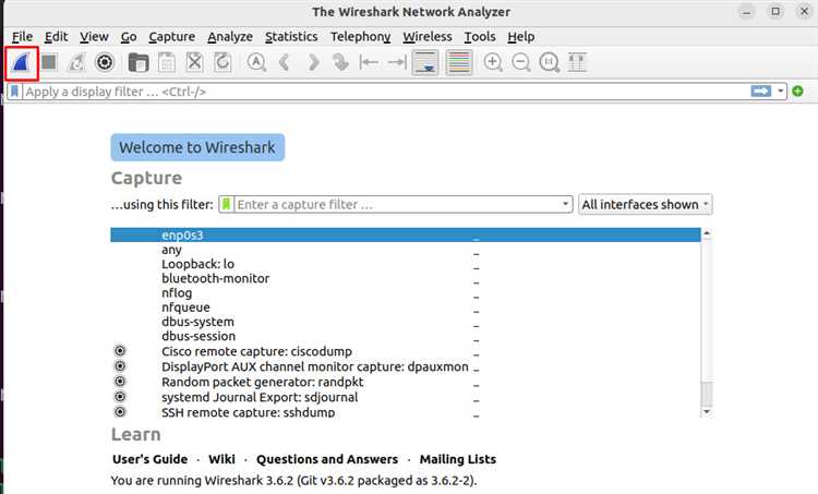 Как запустить wireshark linux