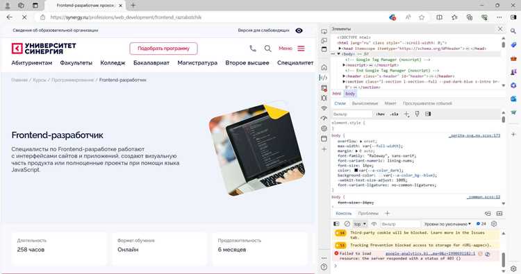 Основные функции инструментов разработчика