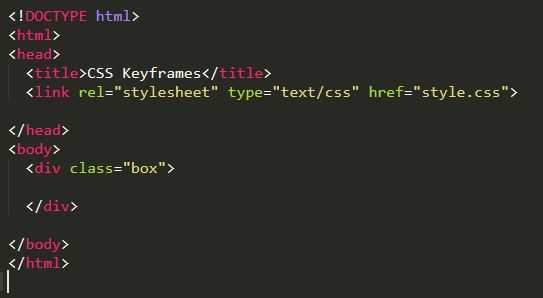 Keyframes css что это