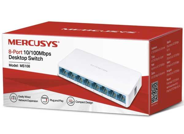 Mercusys ms105 как подключить