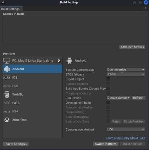 Настройка пути к Android SDK, NDK и JDK