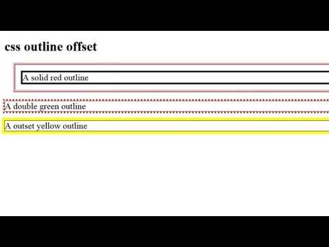 Что такое outline-offset в CSS и как его использовать