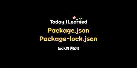 Package lock json для чего