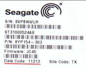 Ошибки и ограничения при работе с Seagate data code