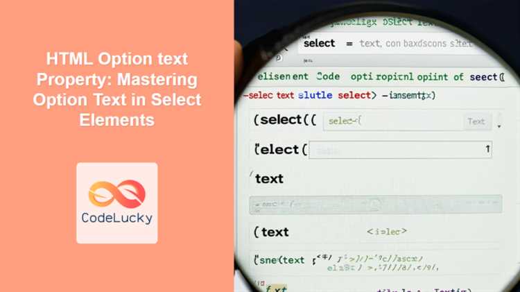 Базовая структура select и роль тегов option