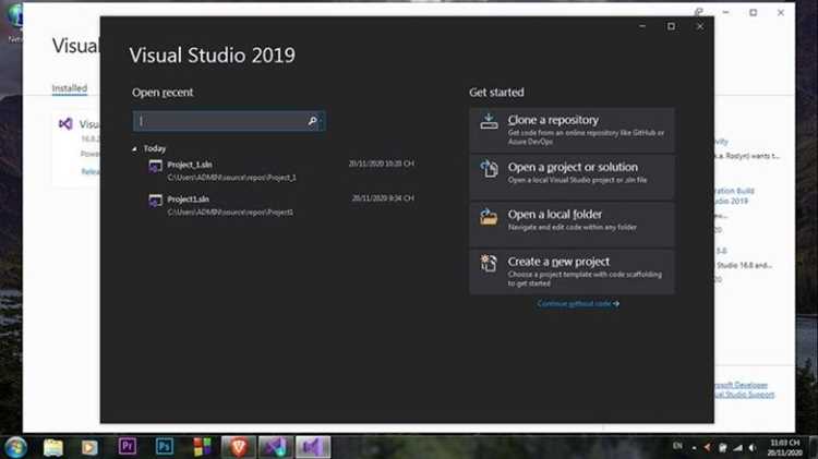 Системные требования Visual Studio 2019 для Windows