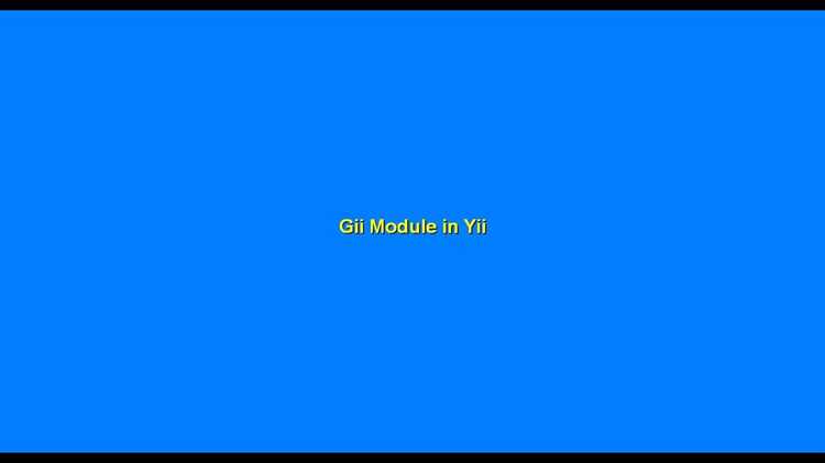 Подключение модуля Gii в конфигурации web.php