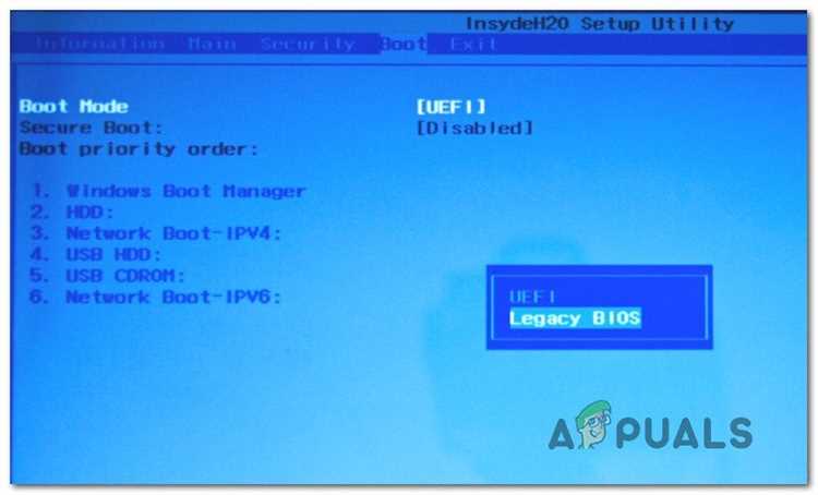 Как настроить загрузку Boot to ffbm в операционной системе