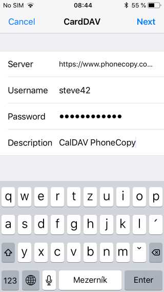 Как отключить или удалить учетную запись Carddav на iPhone?