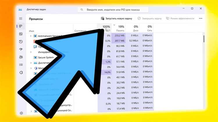 Как определить, какой процесс сильно нагружает ЦП