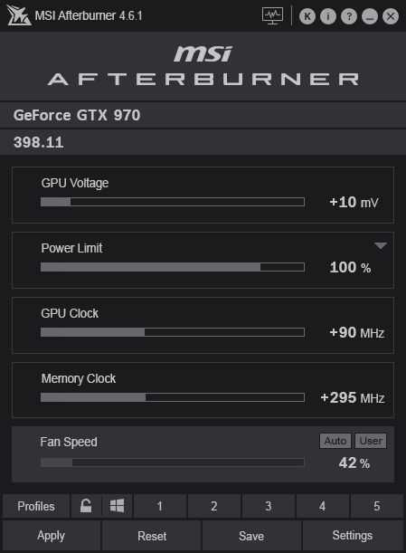 Использование комбинации клавиш для активации Cooler Boost