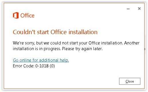 Использование средства устранения неполадок Office