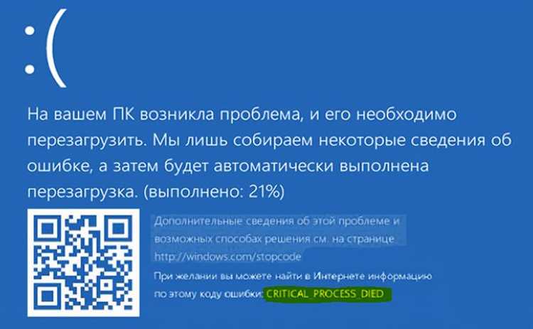 Critical process died windows 10 как исправить Critical process died windows 10 как исправить