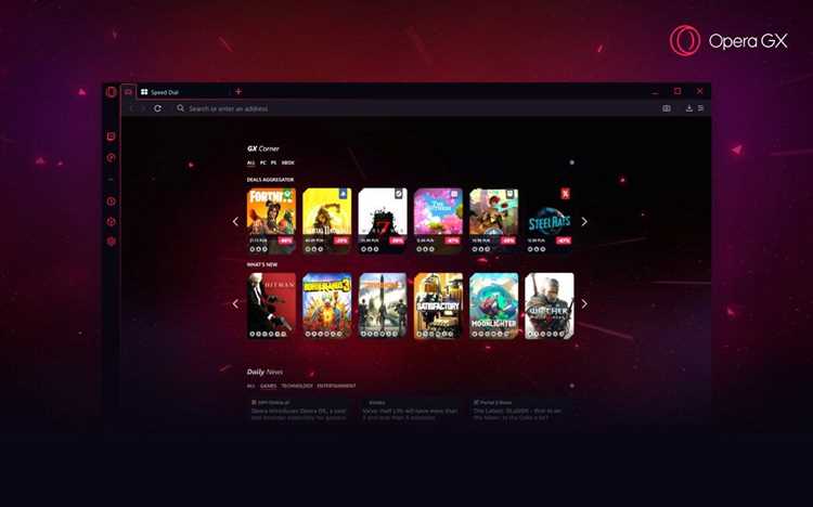 Открытие панели разработчика с помощью сочетаний клавиш в Opera GX