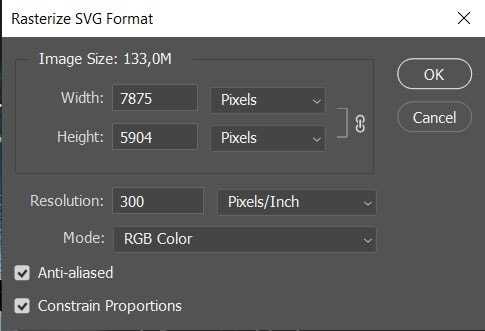 Проверка версии Photoshop и поддержки формата SVG