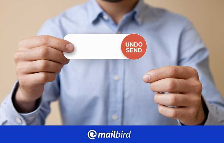 Использование мобильного приложения Mail для отмены отправки