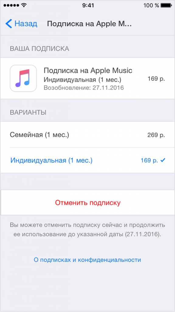 Подтверждение отмены подписки через электронную почту